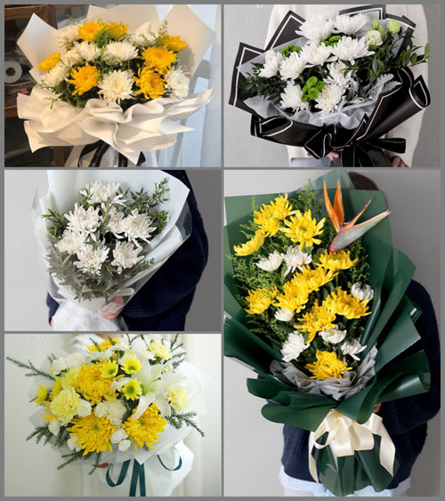 福建福州福清市龙田镇玉瑶村白事花束代送